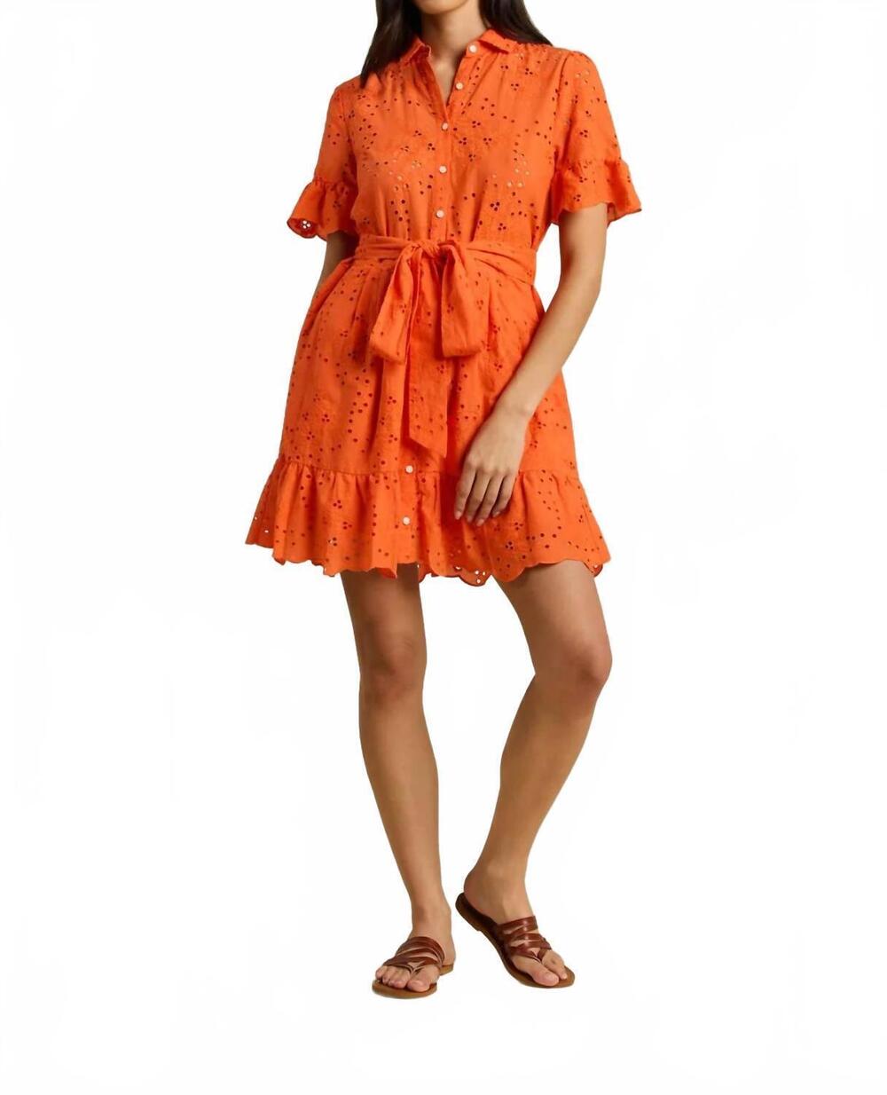 NEW TROVATA martinique minidress in vermillion